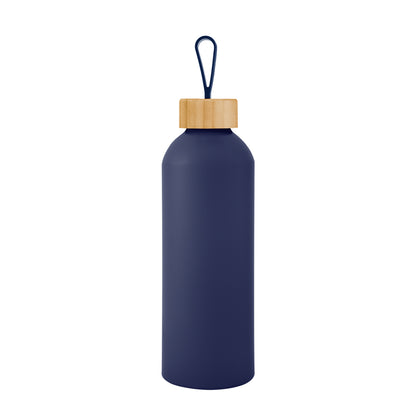25 Oz. Blaire Recycled Aluminum Bottle With Bamboo Lid And Carry Handle