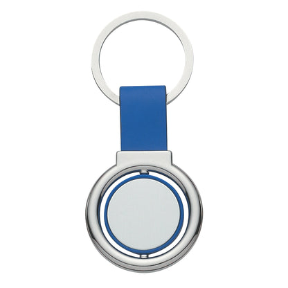 Circular Metal Spinner Key Tag