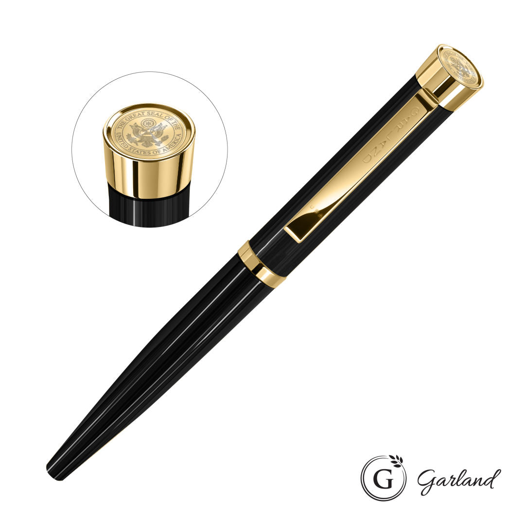 Garland® Executive Color Custom Emblem Rollerball Pen - Gold