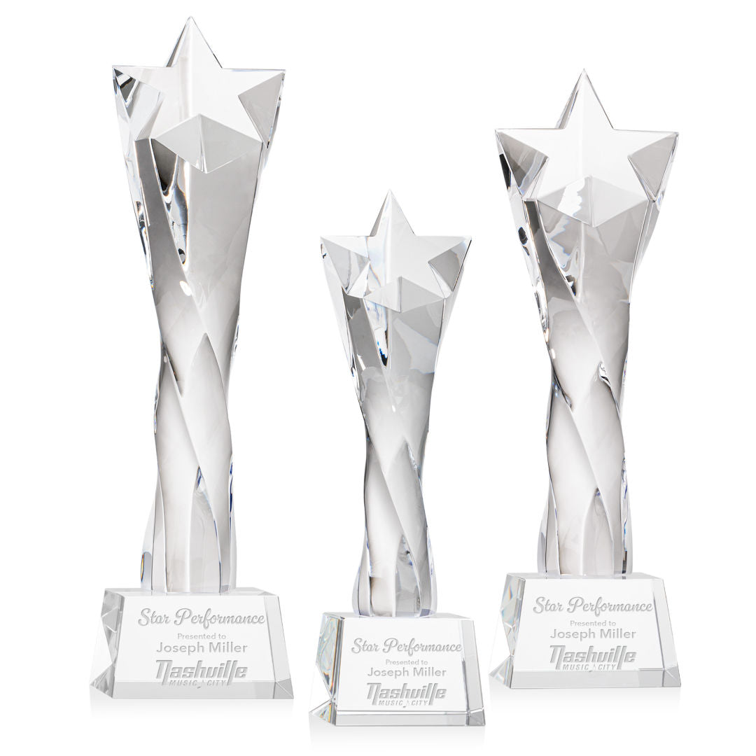 Arlington Star Award on Robson Base - Clear