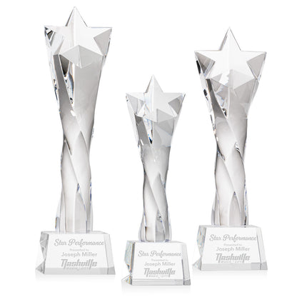Arlington Star Award on Robson Base - Clear