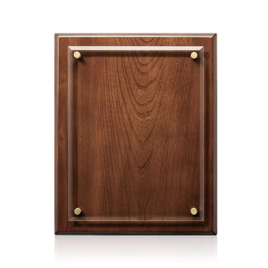 Caledon Plaque - Walnut/Gold