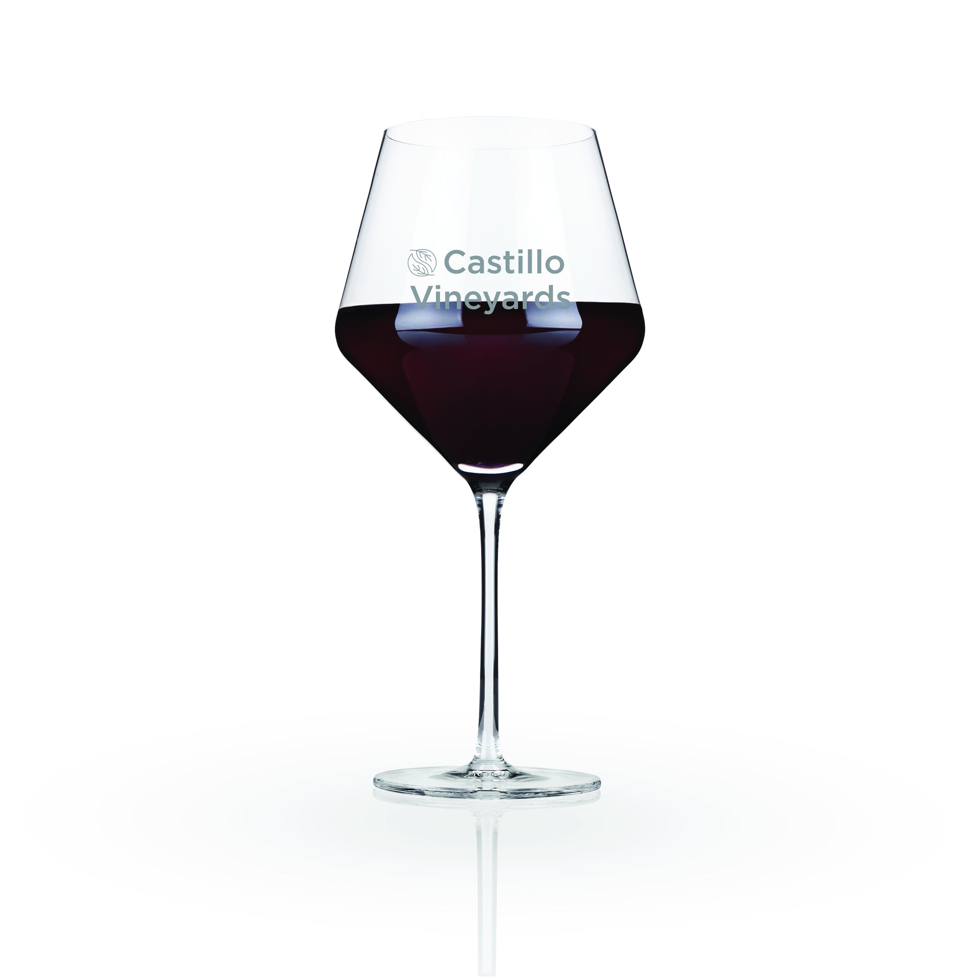 Viski® Raye Angled Crystal Burgundy Glass