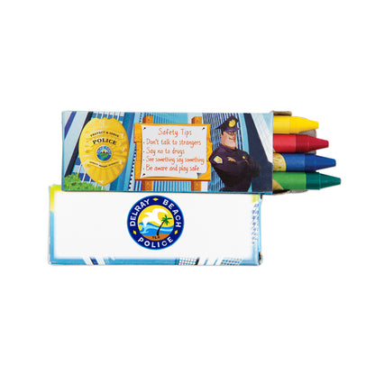 4 Pack Police Safety Crayons