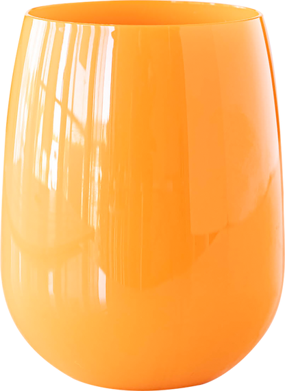 12oz Colored Stemless Wine Glass