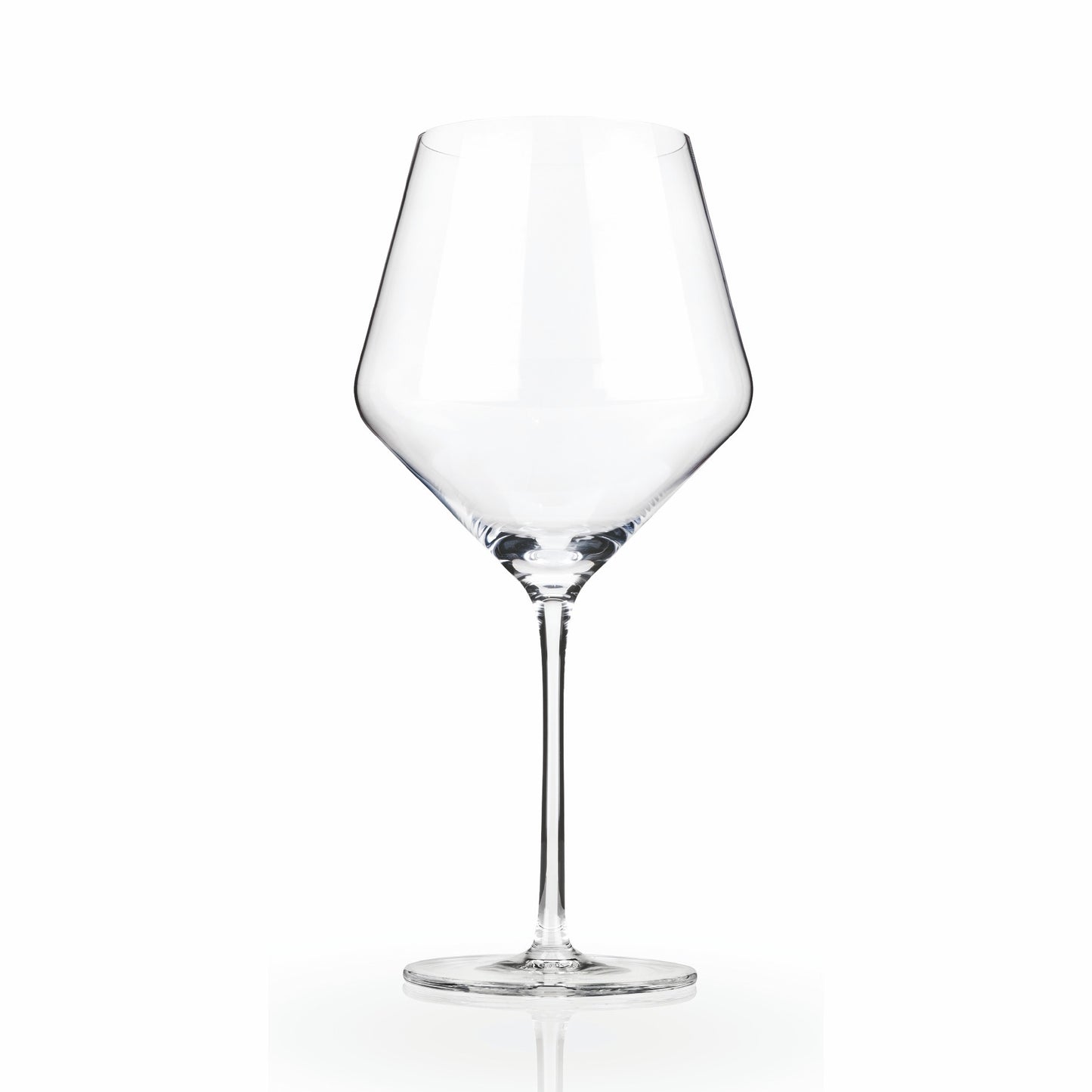Viski® Raye Angled Crystal Burgundy Glass
