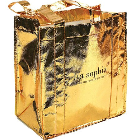 Gold Gold Metallic Shopper Bag