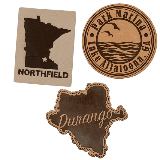 Faux Leather Patches