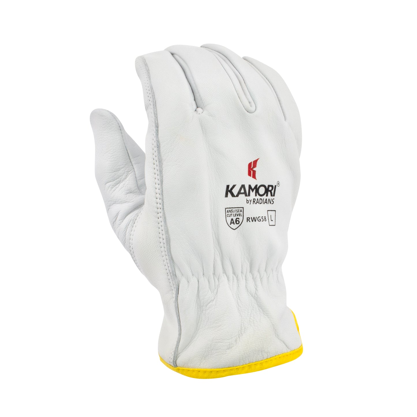 RWG58 KAMORI® A6 White Grain Goatskin Driver - Size L
