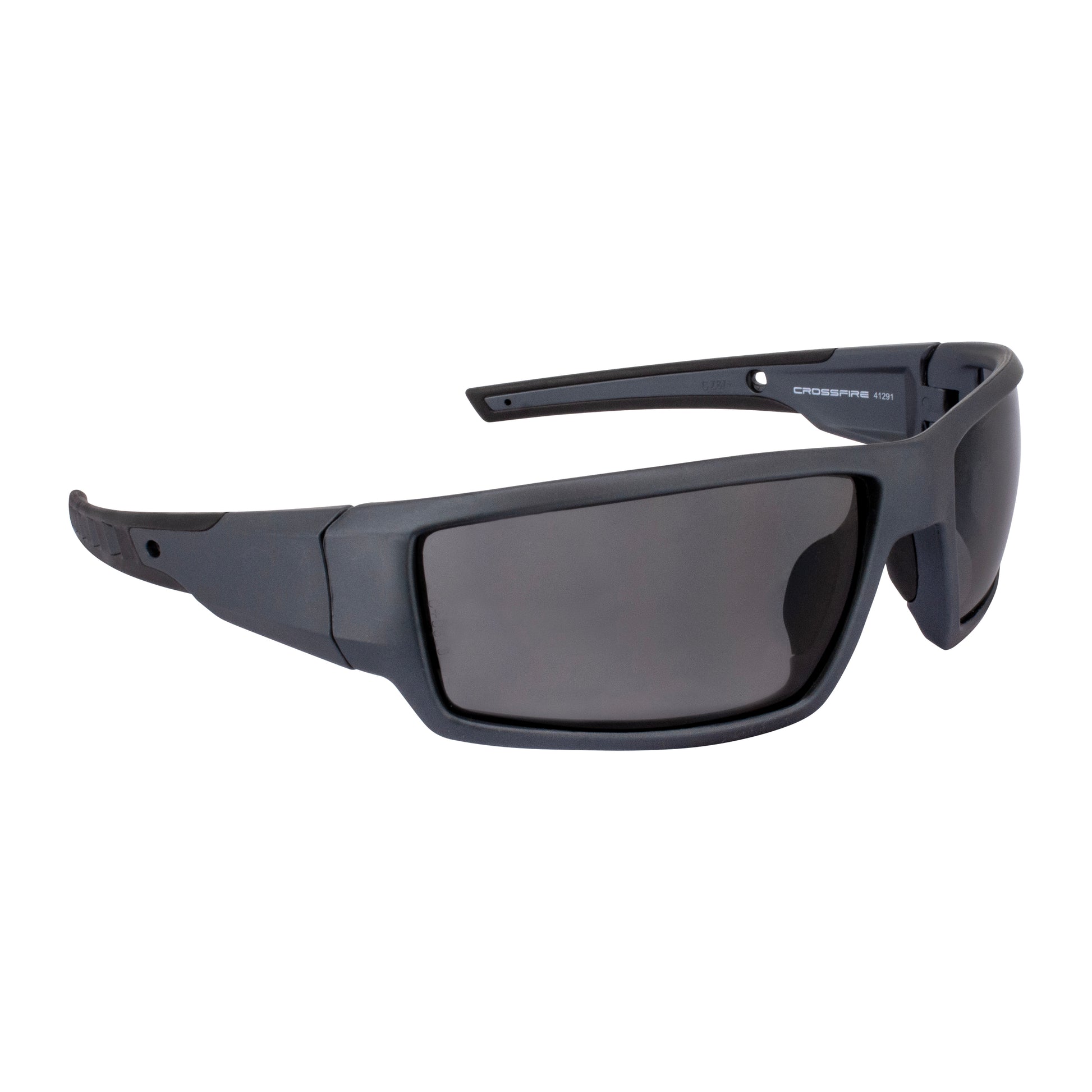 Cumulus Premium Safety Eyewear - Aluminum Gray Frame - Smoke Lens