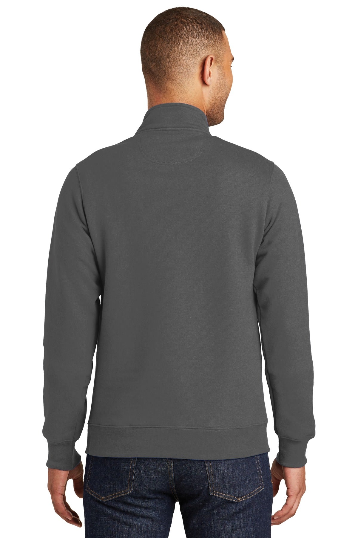 Charcoal Port & Company Fan Favorite Fleece 1/4-Zip Pullover Sweatshirt. PC850Q