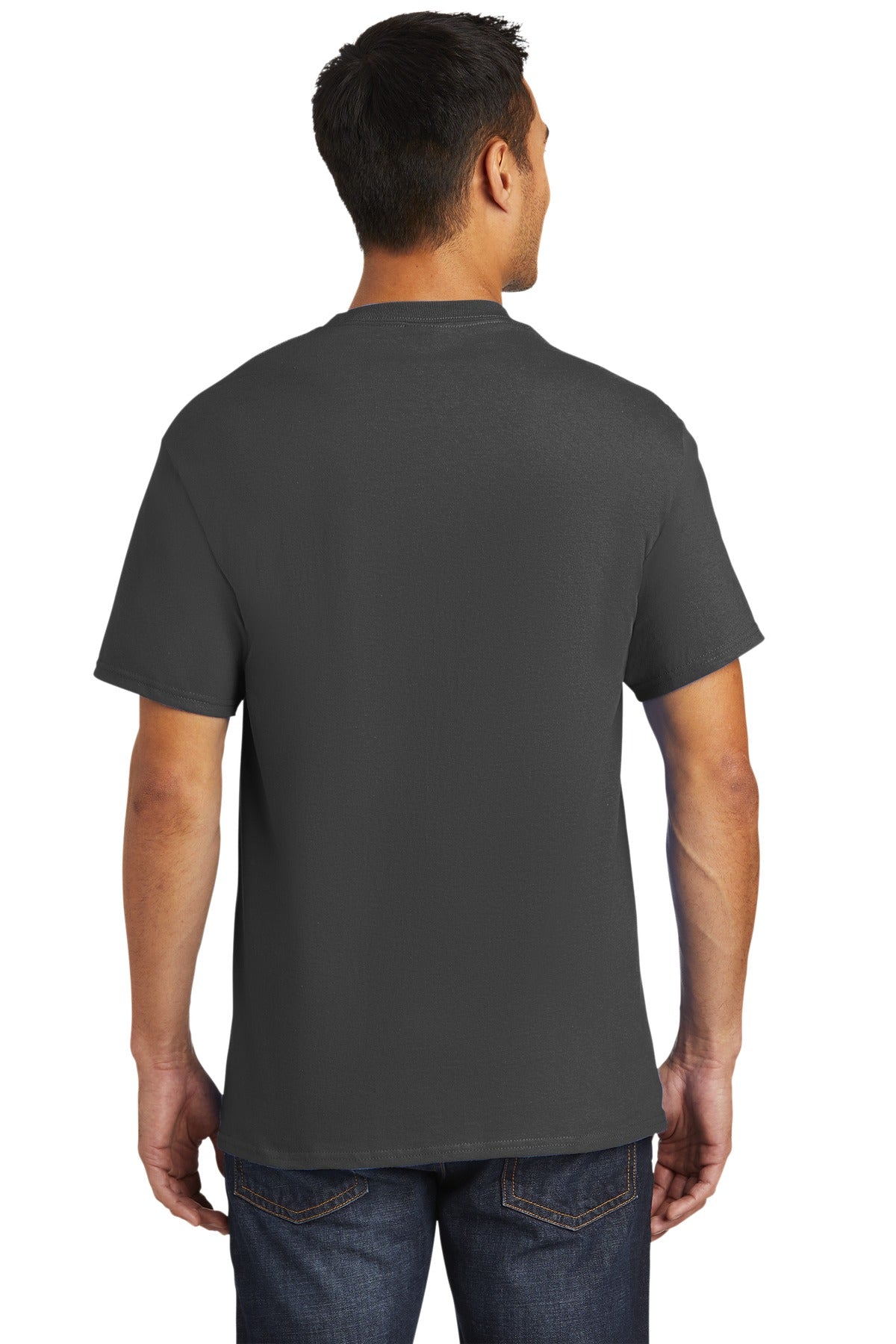 Charcoal Port & Company - Tall Essential Pocket Tee. PC61PT