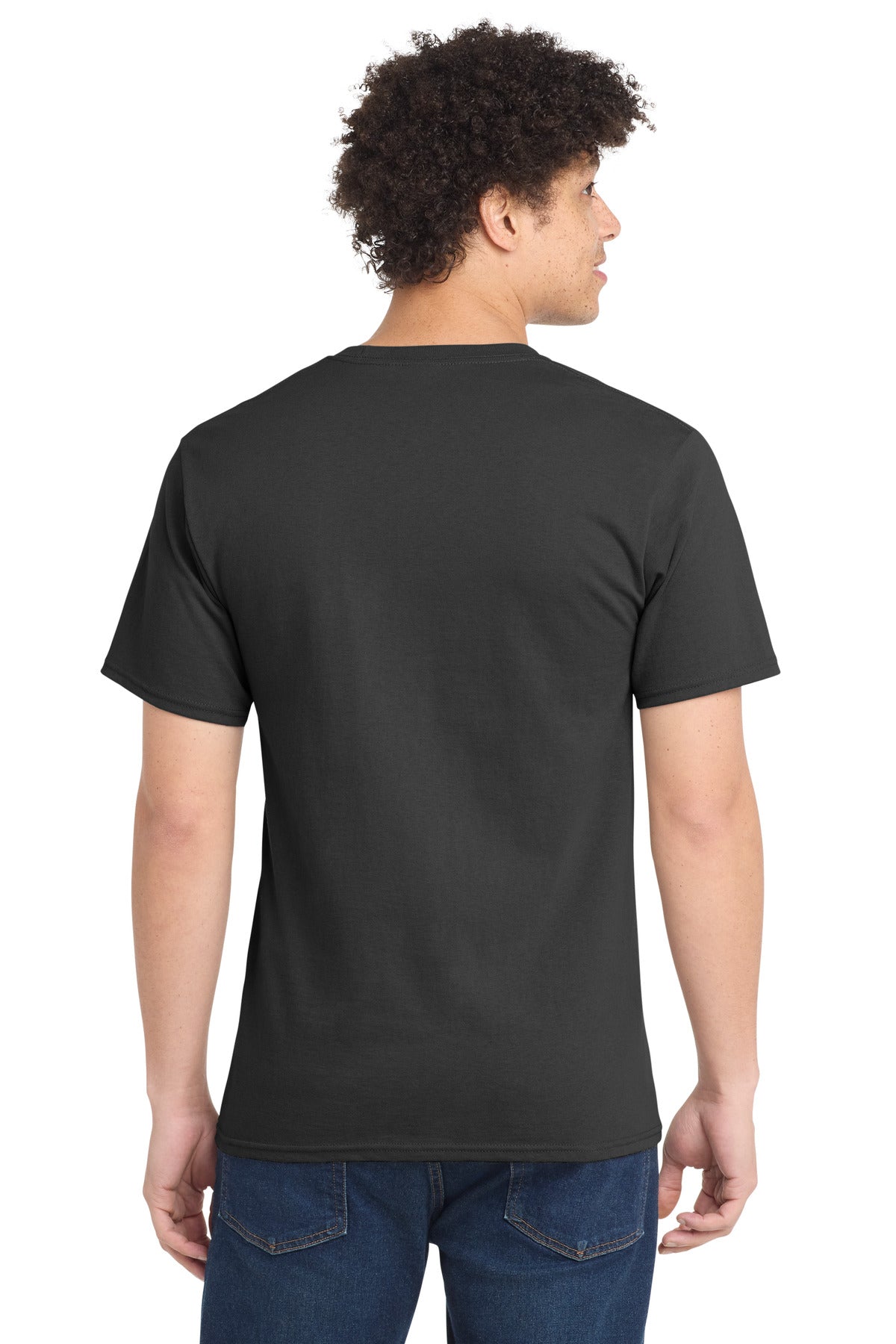 Charcoal Port & Company Tall Essential Tee. PC61T