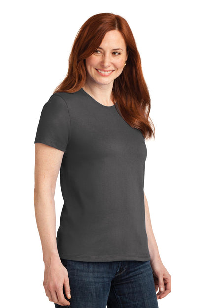 Charcoal Port & Company Women's Core Blend Tee. LPC55