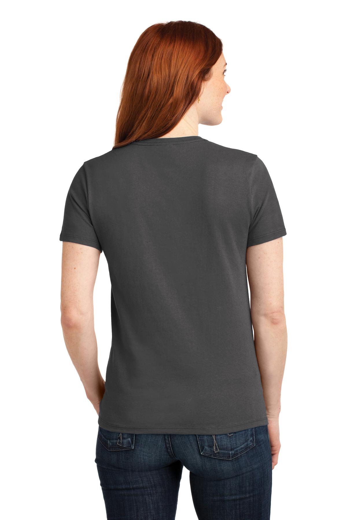 Charcoal Port & Company Women's Core Blend Tee. LPC55