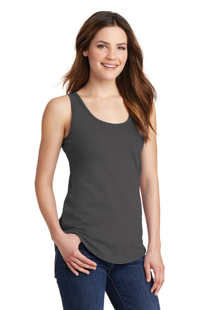 Charcoal Port & Company Women's Core Cotton Tank Top. LPC54TT