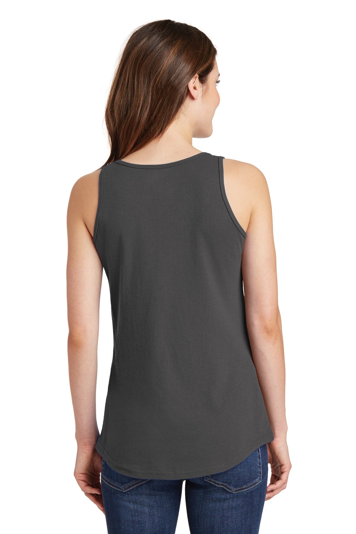 Charcoal Port & Company Women's Core Cotton Tank Top. LPC54TT