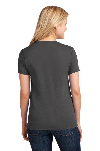 Charcoal Port & Company Women's Core Cotton Tee. LPC54