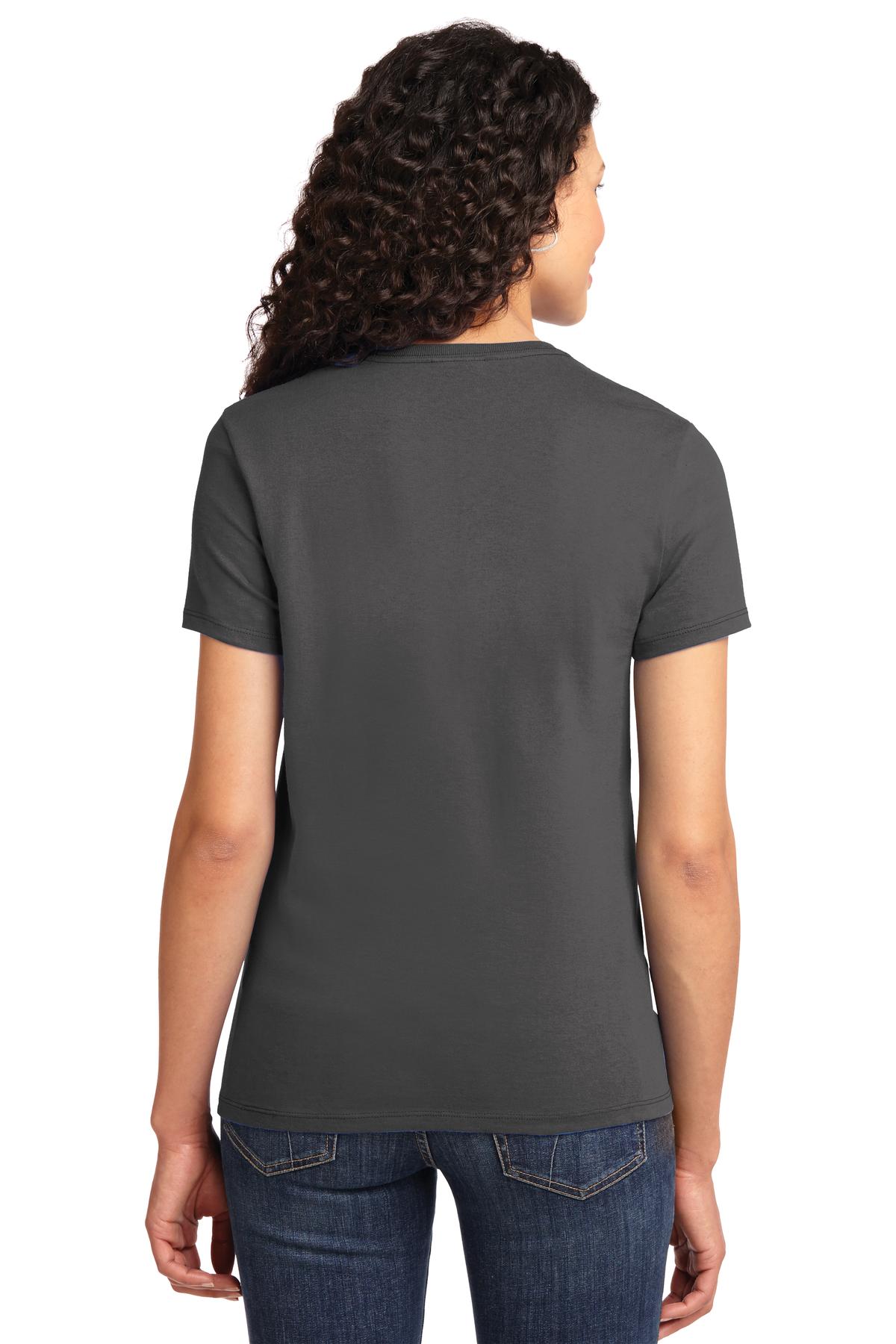 Charcoal Port & Company Women's Essential Tee. LPC61