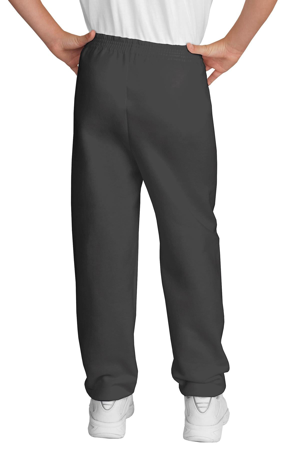 Charcoal Port & Company - Youth Core Fleece Sweatpant. PC90YP