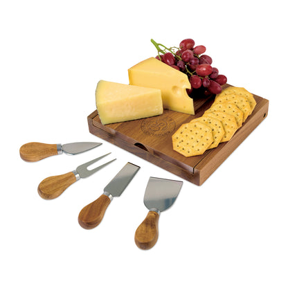 Wood La Cuisine Cheese Board with Serving Set