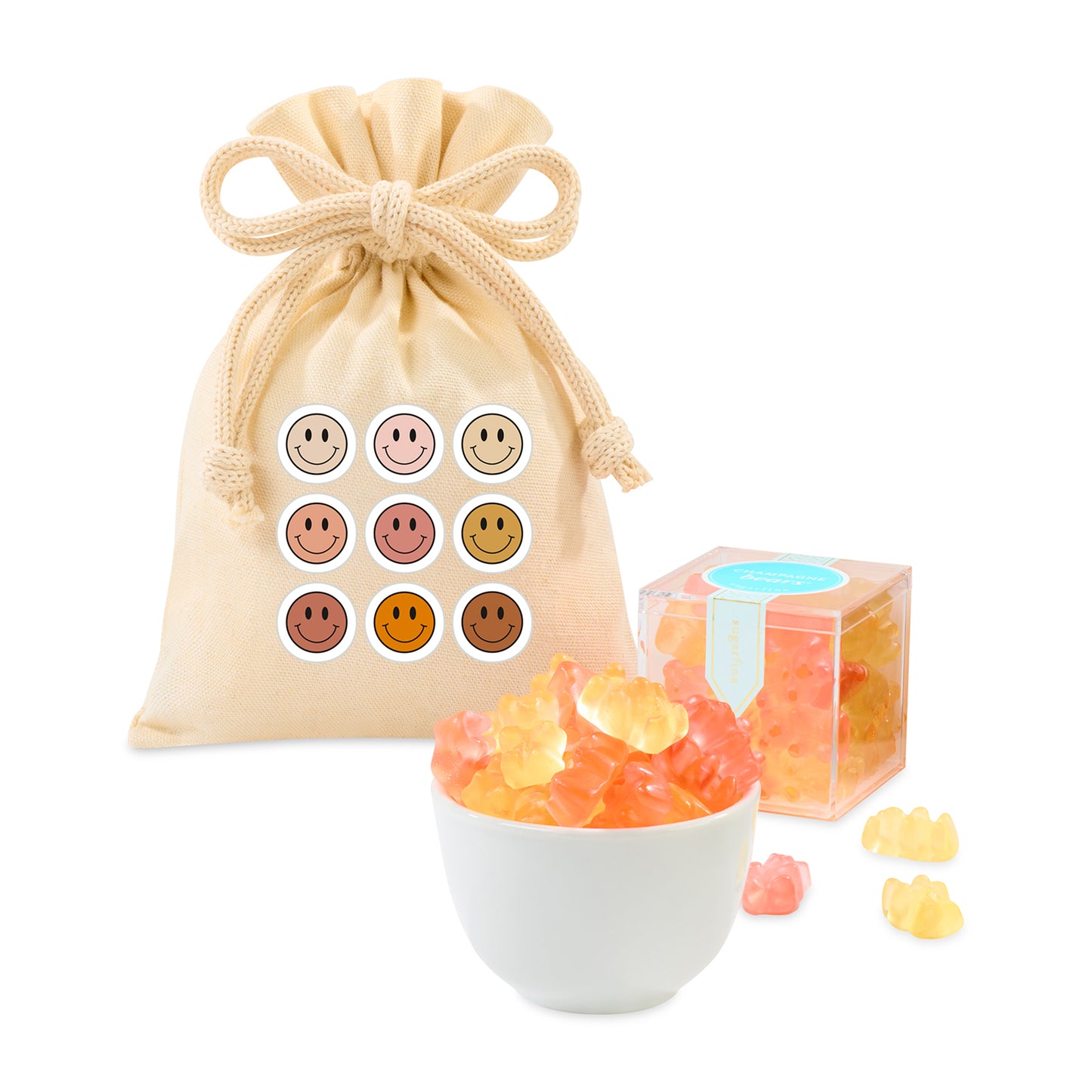 Natural Sugarfina Champagne Bears Candy Cube Gift Bag
