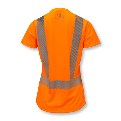 ST11 Class 2 High Visibility Women's Safety T-Shirt with Max-Dri™ - Green - Size 2X