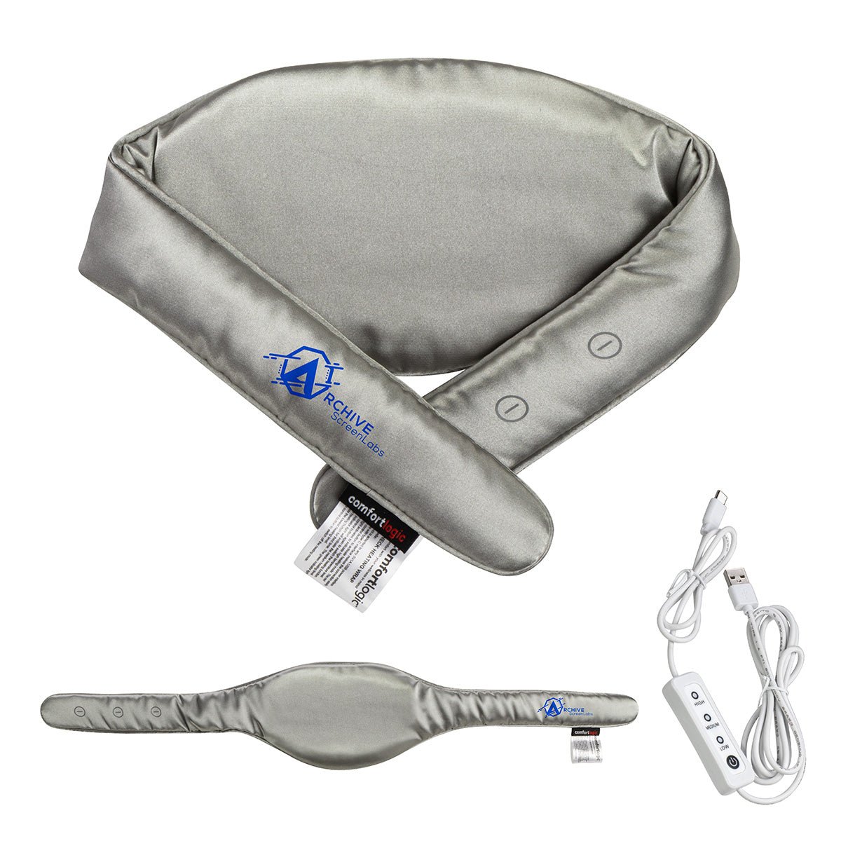 Gray Comfort Logic™ Neck Heating Wrap