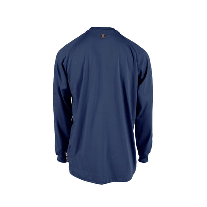 VI6HS 6 oz Cotton FR Henley Shirt (CAT 2) - Gray - Size 2X