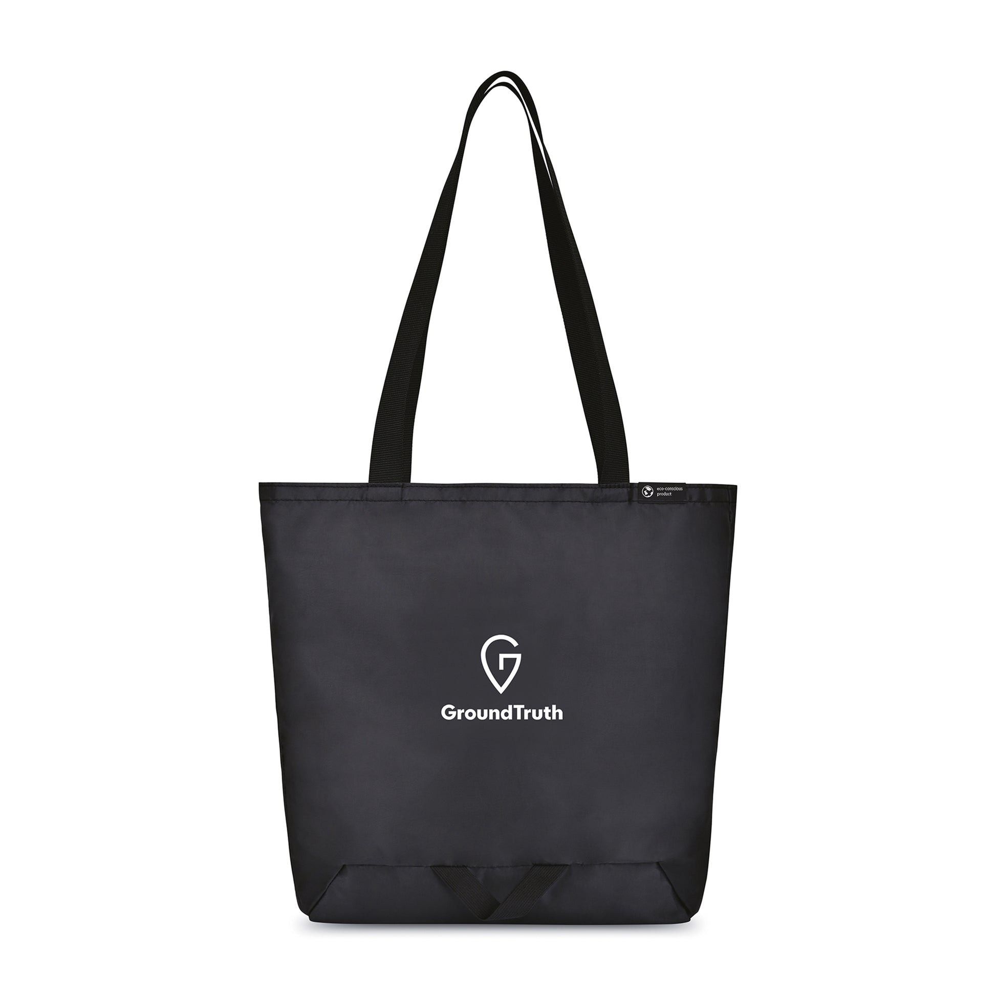 Black Renew rPET Packable Shopper