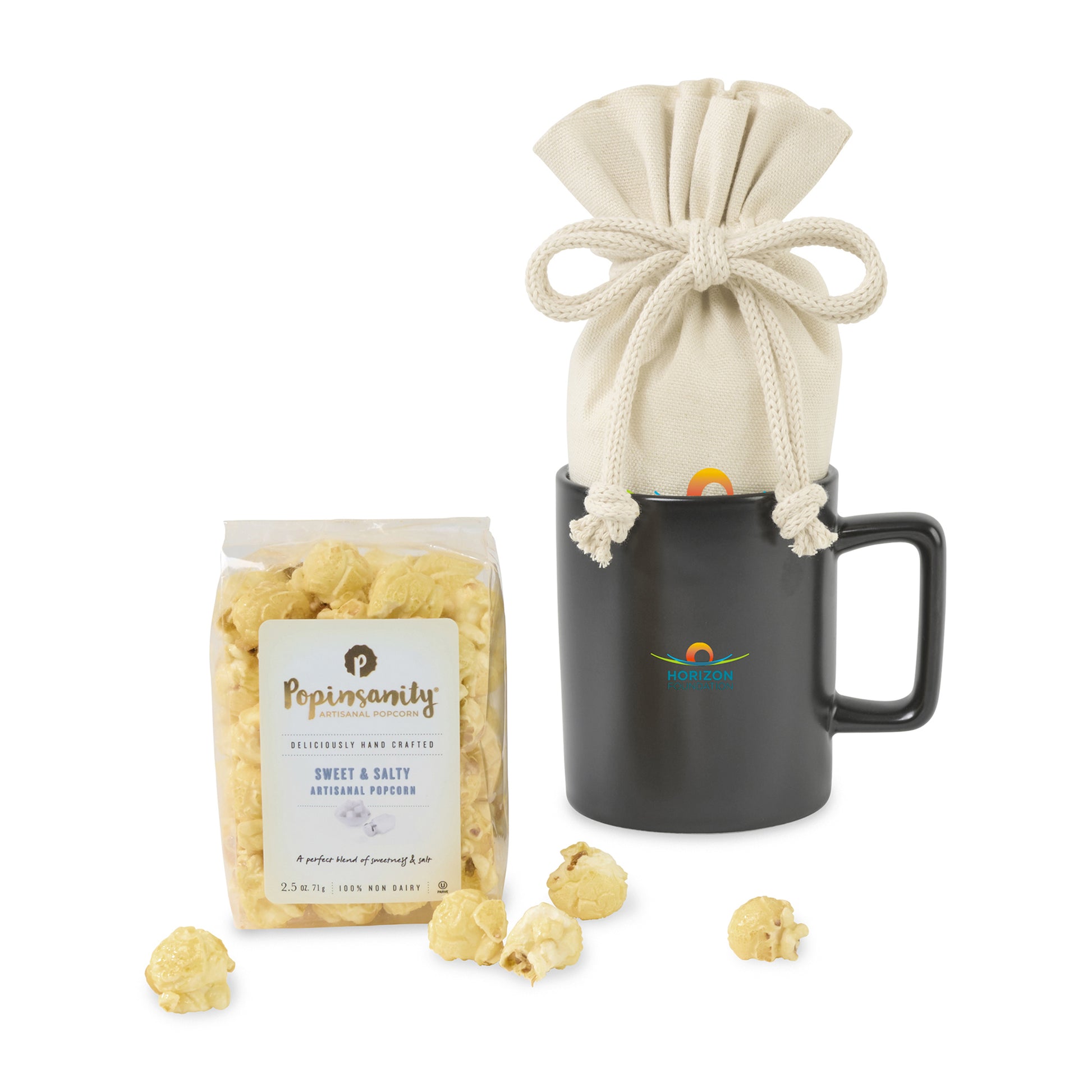 Matte Black Poppinsanity Artisanal Popcorn Mug Stuffer