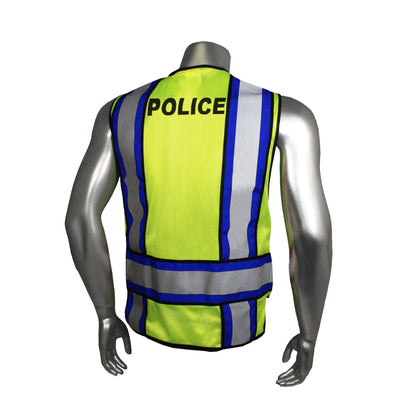 LHV-207-4C Class 2 Breakaway Vest - EMS - Green Trim - Green - Size 2X-4X