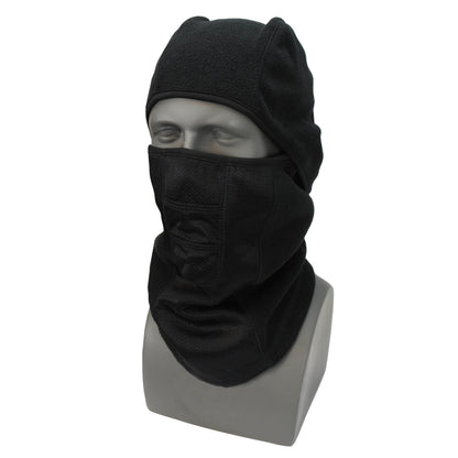 Nordic Blaze® RWL25 Hinged Fleece Balaclava - Black