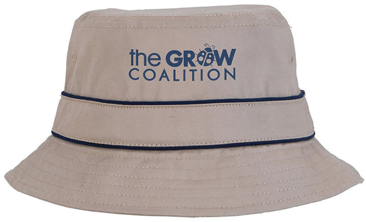 Cotton Bucket Hat with Trim