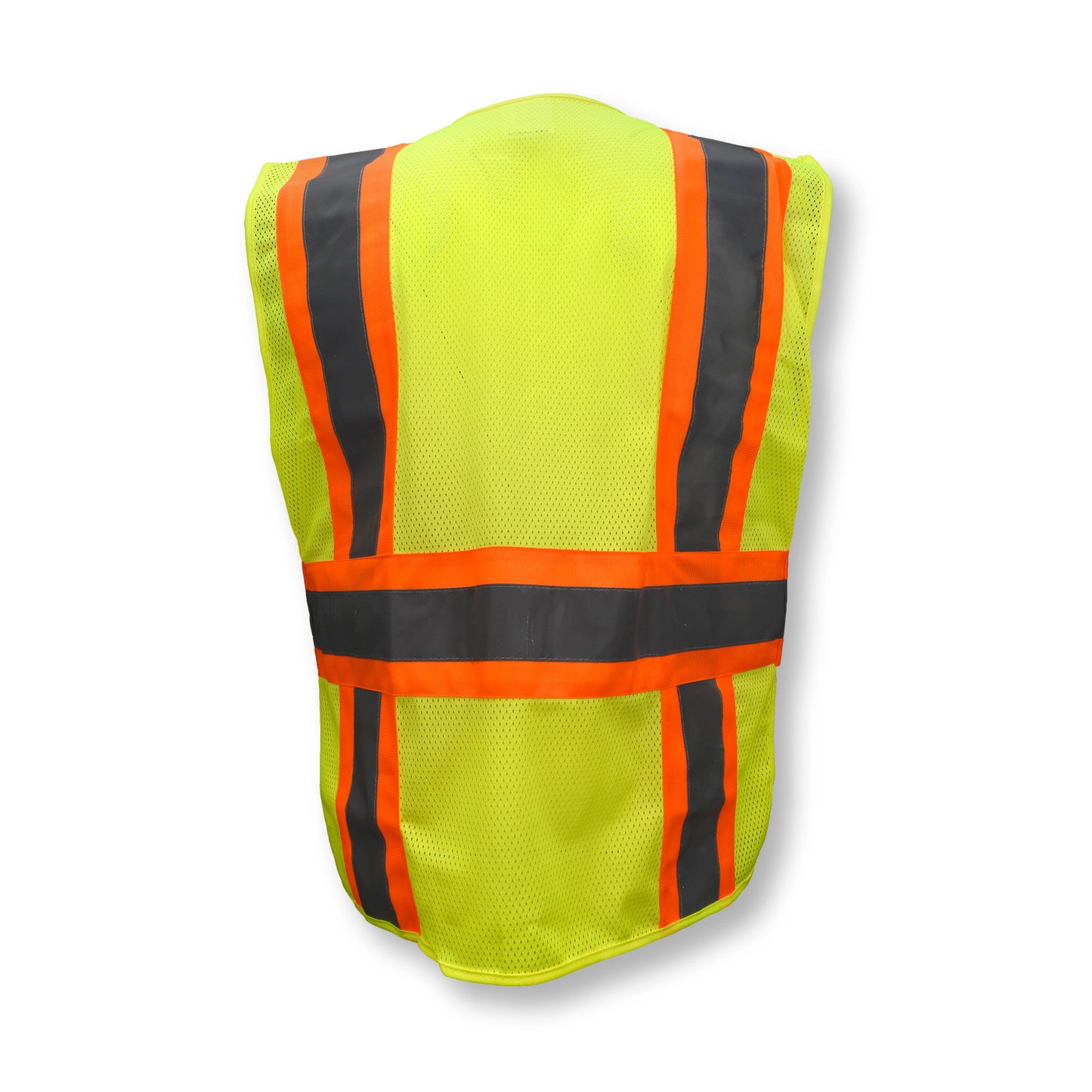 SV24-2 Type R Class 2 Breakaway Expandable Two Tone Mesh Safety Vest - Green - Size 3X-5X