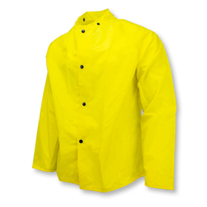 375SJ Cool Wear Jacket with Snaps for Hood - Safety Yellow - Size 4X