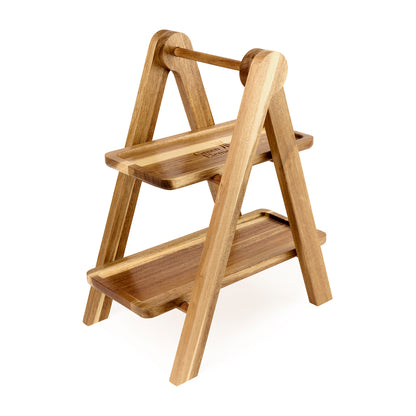 Wood La Cuisine 2 Tier Serving Tray