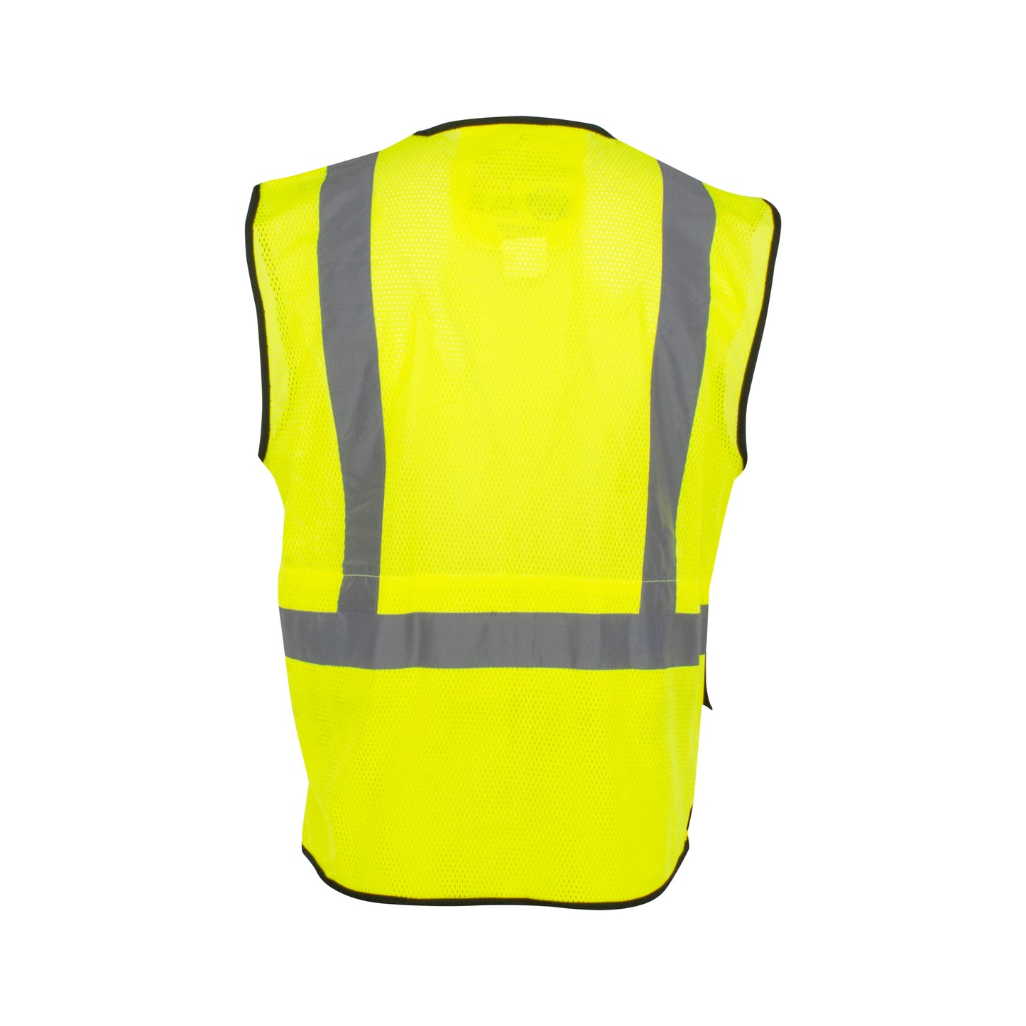 SV75B-2 Black Bottom Self-Extinguishing Surveyor Vest - Hi-Vis Green - Size 2X-3X