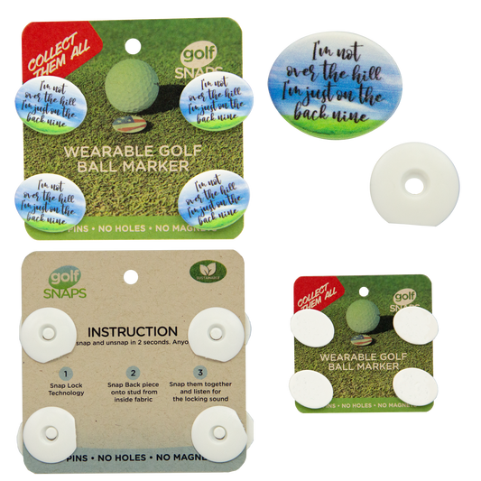 White Custom Wearable Golf Marker