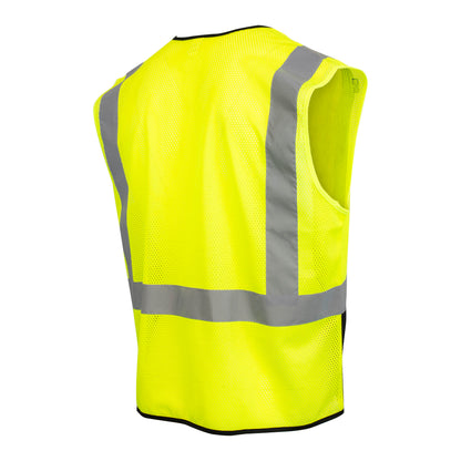SV54B Color-Blocked Vest - Hi-Vis Green - Size 2X