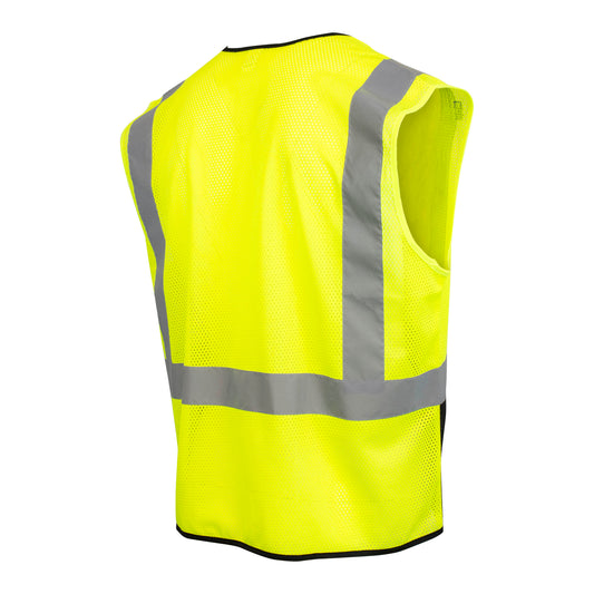 SV54B Color-Blocked Vest - Hi-Vis Green - Size 2X