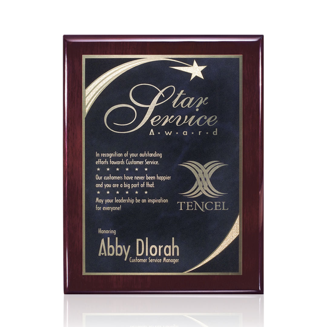 Oakleigh/Birchcliff Plaque - Rosewood Finish