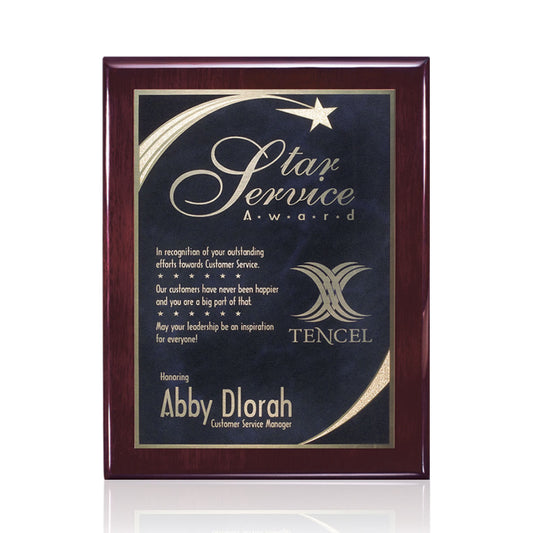 Oakleigh/Birchcliff Plaque - Rosewood Finish