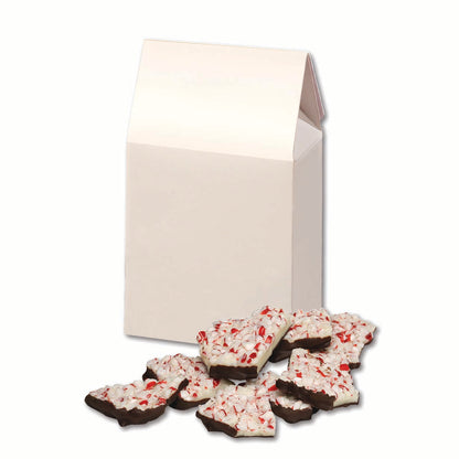 Peppermint Bark in Gable Top Gift Box with Full Color Imprint