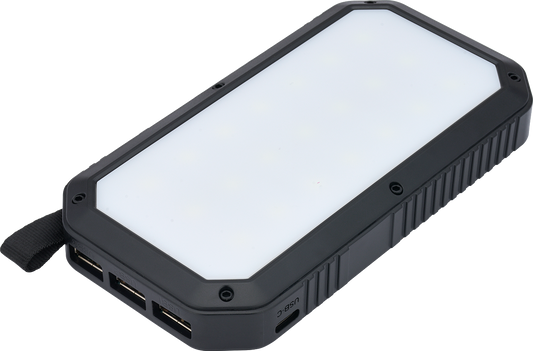 Trio Port Solar Charge LED Power Bank 8,000mAh