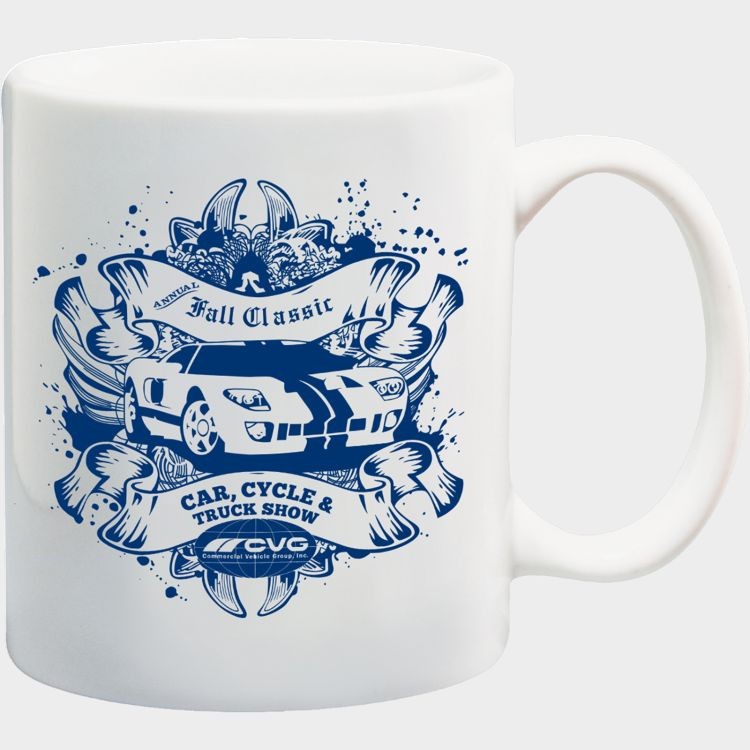 11oz White Ceramic Mug