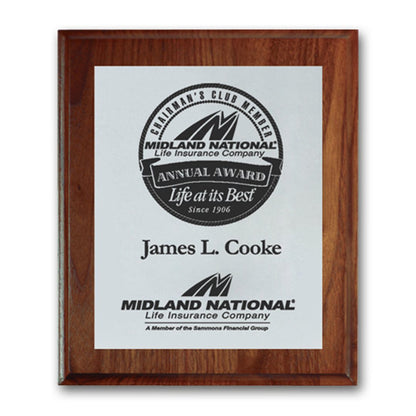 Screenprint Aluminum - Walnut/Cove Edge