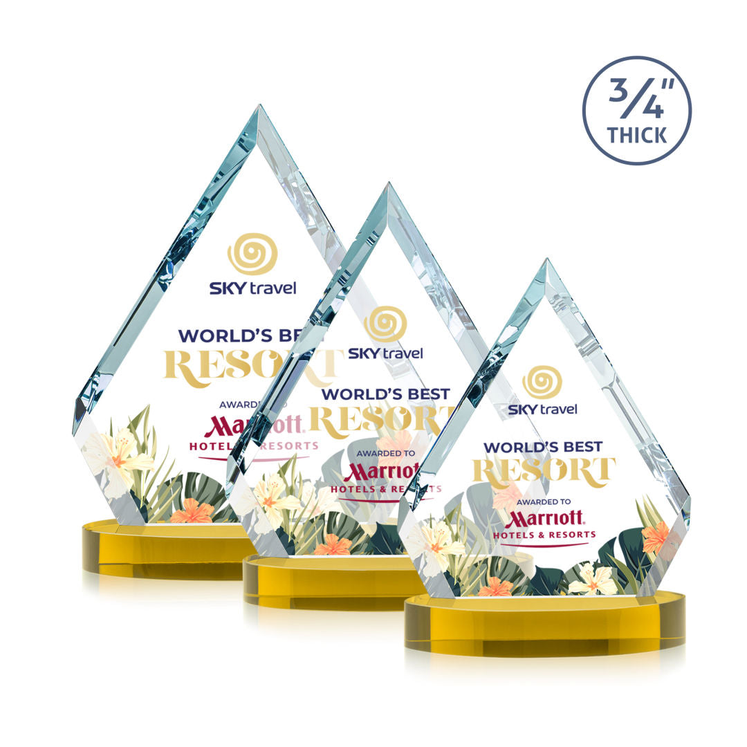 Apex VividPrint™ Award on Alberton Base - Gold