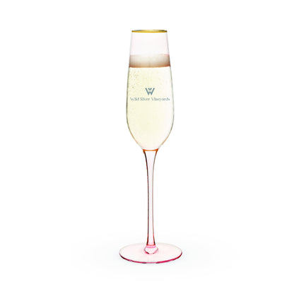 Twine Living® Rose Crystal Champagne Flute