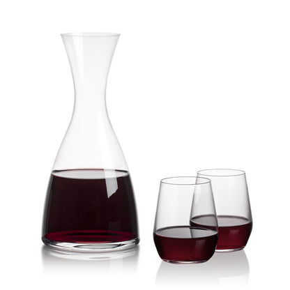 Barham Carafe & Germain Stemless Wine